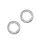 Oncraves Diamond Camera Lens Protector for Nothing Phone 1 | HD Clear Real Glass Protection + Metal Alloy Full Fit Lens Ring Cover, Case Friendly, Scratch Proof- Silver