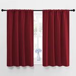 NICETOWN Burgundy Curtains Blackout Drape Panels - Lights Block Out Window Treatment Curtain Sets for Home Decoration on Christmas & Thanksgiving Day (Set of 2 Panels, 42 by 45-Inch)