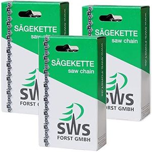 SWS Forst GmbH - Cadena de sierra (3 unidades, HM 3/8, 1,1 mm, 40 cm, 56 eslabones)