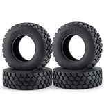 RC-Hub 4pcs Tamiya Wheels Tires 30mm Rubber Tyre Wheel Tire for 1/14 Tamiya Wheel Rim RC Crawler Car