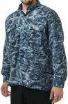 Aqua Design Long Sleeve Fly Fishing Shirt - Mens Camo Saltwater Vented Shirts Misty Sky: Size 3XL