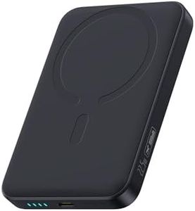Baseus Enerfill MagSafe Powerbank 10000mAh 22.5W Magnetische Power Bank USB C, Kabellose Externe Handyakkus Wireless Mini Powerbank Kompatibel mit iPhone 17/16/15/14/13/12/Pro/Pro Max Serie, Schwarz
