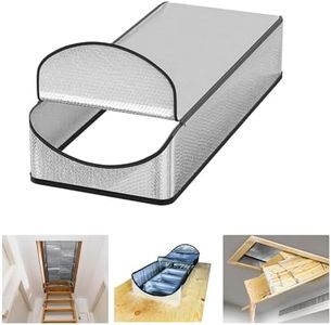 🌟 Santiano Attic Stairs Insulation Cover 25"x54"x11", Attic Door Insulation Cover,All-Year Energy Saving,Class A Fireproof Attic Tent Ladder Insulation Cover Kit