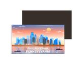 dhcrafts Fridge Magnet Rectangle Acrylic Glass (8.6 x 5.4 cm) Multicolor Pennsylvania Philadelphia Design Pack of 1