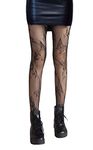 KLONKEE Pattern Fishnet Tights for Women fishnets Pantyhose High Waisted Stockings (Butterfly Black)