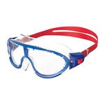 Speedo Unisex Junior Rift Clear-Lens Goggles - Lava Red & Beautiful Blue