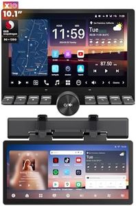 X10 10.1 inch Knob Single DIN & Double DIN Car Stereo, with Passenger Entertainment Screen, AI Vision