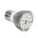 LED Grow Light Bulb, 85-265V Full Spectrum Grow Lamp with UV&IR E27 120 Wide Beam Angle for Indoor Plants Veg Seedling Growing and Flowering