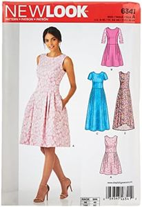 Simplicity New Look Patterns UN6341A Misses' Dress, A (6-8-10-12-14-16-18)