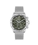 BOSS Chronograph Quartz Watch for Men with Silver Stainless Steel Bracelet - 1514020