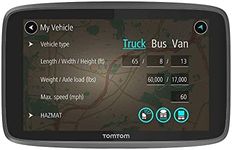 TomTom Truck Sat Nav GO Professional 620 with European Maps and Traffic Services (via Smartphone) Updates via WI-FI, Designed for Truck, Coach, Bus and Large Vehicles