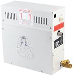 Fockety 4.5KW Steam Generator, Sauna Steamer Generator with LED Display Controller, Automatic Shutdown 1.2 Bar Pressure Relief Valve Home Steam Shower System, Sauna Steam Bath Heater