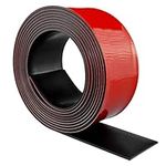 Neoprene Rubber Strips Self Adhesive Solid Rubber Sheets, Rolls & Strips for DIY Gaskets Crafts Pads Seals Warehouse Flooring Rubber Strip with Adhesive Backing (2” Wide x 1/8" Thick x 10' Long)