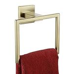 KOKOSIRI Hand Towel Ring Shower Towel Hanger Holder Bath Towel Holder Bathroom Lavatory Stainless Steel Wall Mount, Brushed Gold, B3004BG