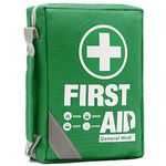 General Medi First Aid Kit -Compact First Aid Bag(175 Piece) - Reflective Bag Design- Includes Instant Cold Pack,Emergency Blanket for Home, Office, Vehicle,Camping, Workplace & Outdoor