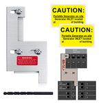 Generator Interlock Kit Compatible with GE General Electeric Vertical Main150 or 200 Amp Panels. 2 1/4" Spacing Between Main and Branch Breakers，Electrical Interlock Kit.