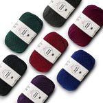 Woolen Delights Heavy Worsted/Aran Weight #4 Yarn for Knitting and Crocheting, Australian Wool Blend Variety Pack of 7, 1218yds/700g (Deep and Rich Pack)