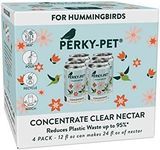 Perky-Pet 532 Clear Hummingbird Nectar Liquid Concentrate in Recyclable Aluminum Can - 4 Cans, 12 oz Each - 48 Total Ounces