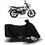 AARTRI - TVS Radeon New BS6 Water Resistant - UV Protection & Dust proof Full Bike - Scooty two wheeler Body Cover for TVS Radeon (JET BLACK)