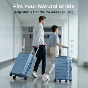 RMW Large Hard Shell Suitcase – Ice Blue Luggage