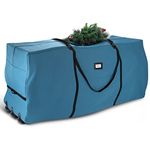 Hearth & Harbor Christmas Tree Storage Bag – Waterproof Christmas Tree Storage Box – Waterproof Christmas Tree Bag With Reinforced Handles & Dual Zipper – 600D Oxford – 9 ft. with Wheels – Pack of 1