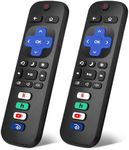 【2 Pack】 Replacement Remote Control Only for Roku TV, for TCL Roku/Hisense Roku/Onn Roku/RCA Roku/Sharp Roku ect, with Netflix/Disney+/Hulu/YouTube Buttons【Not for Roku Stick & Box & Player】