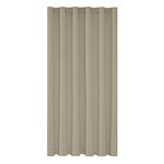 Deconovo Door Curtain Thermal Curtain Wide Width Ring Top Blackout Curtain for Livingrom Partition 80 x 84 Inch Beige 1 Panel