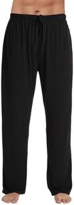 #followme Super Soft Men's Polyspandex Pajama Pants with Pockets 45904-BLK-XL