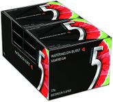 5 Gum Watermelon Burst, Sugar Free Chewing Gum, 12-Stick Pack (10 Pack)