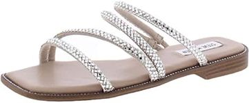 Steve Madden Women's Slide Sandal, Rhinestone, 7.5