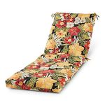 Greendale Home Fashions Outdoor Reversible Chaise Lounge Chair Cushion, Aloha