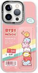 elago l BT21 minini Case Compatible with iPhone 14 Pro 6.1 inch, Durable Full Body Protection, Raised Lip (Screen & Camera Protection) [Official Merchandise] (Pink Toys)