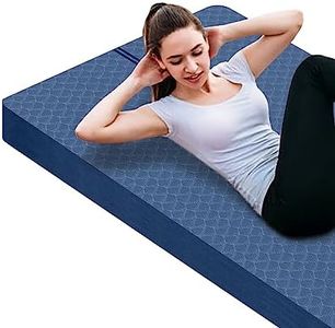 nuveti Large Exercise Mat - 15mm/20mm/30mm Thick Yoga Mat | Workout Mat for Fitness, Yoga, Pilates, Stretching & Floor Exercises for Women & Men with Free Carrying Bag
