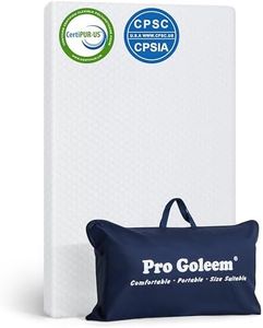 Pro Goleem Pack and Play Mattress (38"x26"), Waterproof Pack n Play Mattress Pad, Soft Playard Mattress Mini Crib Mattress for Babies and Toddlers