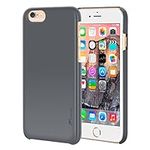 iPhone 6s Plus Case, Apple iPhone 6s Plus, rooCASE Ultra Slim Fit Thin Lightweight Shell Case [Median] Protective Pefect Fit Non Slip Soft Matte Cover for Apple iPhone 6 Plus , Gray