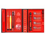 Kuptone 38 in 1 Precision Screwdriver Set, Screwdriver Bit Sets Mini Screwdriver Set with Portable Case, DIY Repair Tools Kit for iPhone Laptop PC Watch Glasses and Other Electronics