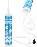 PAULINN Clear Silicone Sealant, 100% Waterproof Silicone Adhesive Caulk for Rv Marine Home Window Roof Door Kitchen Bathroom Bathtub Shower Auto Leak Seal, 10.2 Oz, 1 Pack