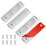 GEEHUA 2Pcs Ultra Thin Magnet Cupboard Door Catch, Strong Magnetic Adhesive Cabinet Latch Magnetic Closures for Cupboard Wardrobe Closet Kitchen Door Drawer