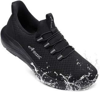 Mens Non Slip Work Shoes Lightweight Slip on Shoes for Men Comfortable Restaurant or Food Service Walking Sneakers Slip Resistant Zapatos para Hombre Black