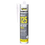 Everbuild 125C4 Everflex 125 One Hour Caulk, White, 380 ml