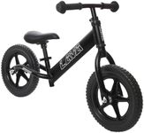 LAVA SPORT Balance Bike - Kids Lightweight Aluminum No Pedal Bike - Adjustable Handlebar and Seat for Toddler - Perfect Training Bike for Boys and Girls with Puncture Proof EVA Tires - Basalt Black