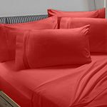 Clara Clark Bed Sheet Set with Extra Set Pillowcases, Premier 1800 Collection, Wrinkle, Fade & Stain Resistant,