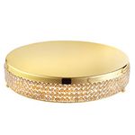 Elegance 72914 Cake Stand Serveware Accessories, Stainless Steel, Gold