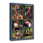 LZIMU Collage Canvas Prints with Your Photos Custom Multi Image Collage Wall Art Personalized Collage Picture Canvas Framed For Home Decor (Collage Photo-17, 8"x12")