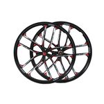 SLRMKK 26 Inch MTB Bike Cycling Wheels, Magnesium Alloy Double Wall Quick Release Discbrake Hybrid/Mountain Disc 8 9 10 11 Speed