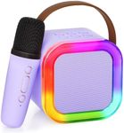 Ankuka Mini Karaoke Machine for Kids Gifts Adults (Cute Little & Portable) Bluetooth Speaker with Wireless Microphone (Sound Loud) Birthday Gifts Presents for Girls 3-12 Years Old Toddler Toys(Purple)