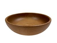 EFO Wooden Serving Bowl - Decorative Fruit Bowl - Food-Safe Salad Bowl - Natural Wood Snack Bowl - Stylish Rustic Wooden Bowl – Size 20 cm