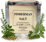 The French Farm Sea Salt Fisherman Salt Box 17.64oz – Gourmet French Seasoning for Grilling, Smoking, and Cooking – All-Natural Handcrafted Sea Salt Blend for Fish, Veggies, Premium Culinary Salt