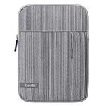 Lacdo iPad Mini 7 Sleeve, iPad Mini Case Bag, Tablet Sleeve Portable Case for iPad Mini 7 (A17 Pro)/6/5/4/3/2, Lenovo Tab M8, Samsung Galaxy Tab A7 Lite 8.7" / Galaxy Tab A 8.0" Tablet Bag, Dark Gray