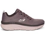 Skechers Mens D'Lux Walker - Meern Walking Shoes Vegan Air-Cooled Memory Foam Cushioned Comfort Insole Gray - 6 UK (232364)